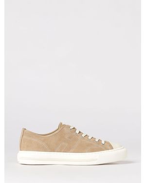 Hogan H691 Suede Trainers - Natural