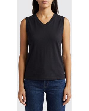 Vince Basic Cotton Tank Top - Blue