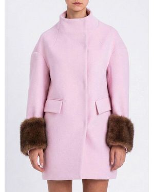 Twinset Abrigo Mujer - Rosa