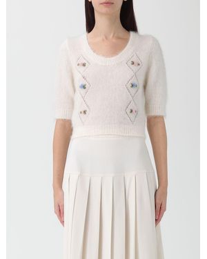 Alessandra Rich Cardigan - White