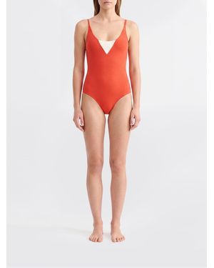 Eres Nylon One Piece Swimsuit - Red