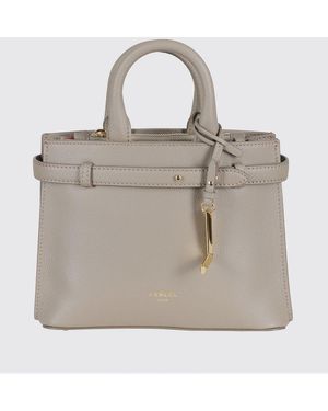 Lancel Faubourg Grained Leather Bag - Gray