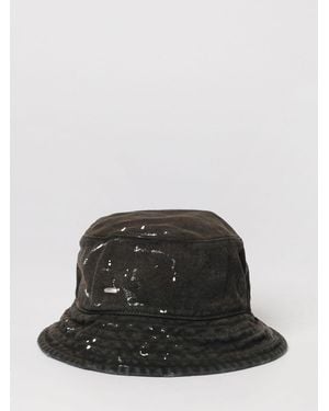 Our Legacy Nebula Cotton Twill Hat With Paint Splatters - Black