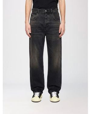 Haikure Cotton Denim Wide Leg Jeans - Black