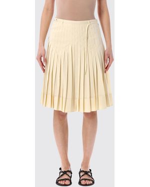 Low Classic Pleated Skirt - Yellow