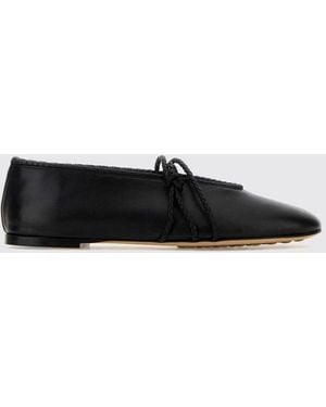 Bottega Veneta Mary-Jane-Ballerinas Aus Lammleder Mit Geflochtenen Riemen - Weiß
