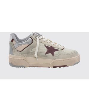 Golden Goose Forty2 Suede And Leather Trainers With Distressed Finish - White