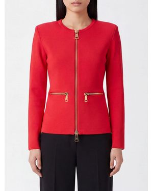 Elisabetta Franchi Slim Fit Cardigan - Red