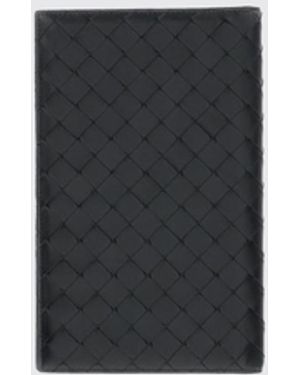 Bottega Veneta Dokumentenhalter Aus Geflochtenem Leder - Weiß