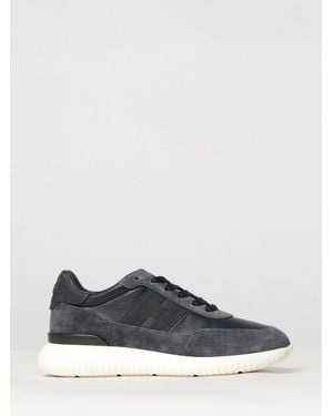 Hogan Interactive³ Bovine Leather Sneakers With Side H Logo - Blue