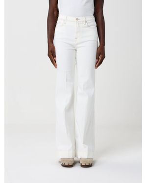 7 For All Mankind Stretch Cotton Trousers - White