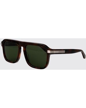 Ferragamo Rectangular Aviator Sunglasses - Brown