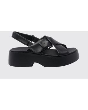 Camper Tasha Leather Sandals - Black