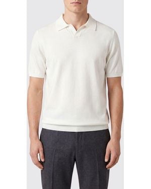 Kangra Short-Sleeved Polo Shirt Knitted - White