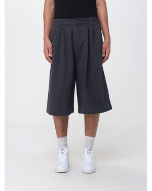 adidas Originals Bci Cotton Bermuda Shorts With Belt Loops - Blue