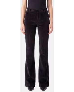 PT Torino Flared Chino Trousers - Black
