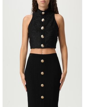 Balmain Top Damen - Schwarz