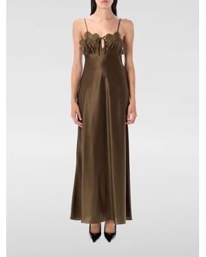 Saint Laurent Abito Slipdress - Marrone
