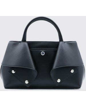 TOTEME Bolso De Mano De Piel Lisa Con Doble Asa Y Correa Extraíble - Azul