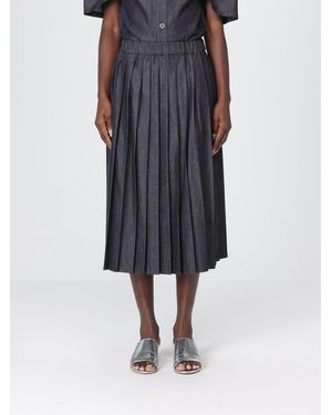 Jil Sander Denim Midi Skirt - Blue