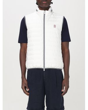 Brunello Cucinelli Membraned Nylon Gilet Down Jacket - Blue