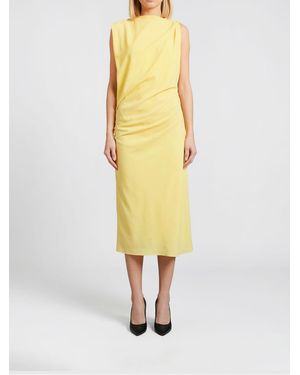 Jacquemus Cotton Blend Midi Dress - Yellow