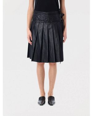 スカート LOW CLASSIC SS23 Black crepe skirt (LOW23SMSK030 BLACK) Low Classic Knee-length skirts for Women | Online Sale up to