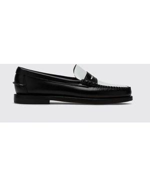 Sebago Classic Dan Brushed Leather Loafers - White