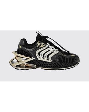 Philipp Plein The Thunder Stroke Gen X 02 Mesh Sneakers With A Chunky Sole - Black