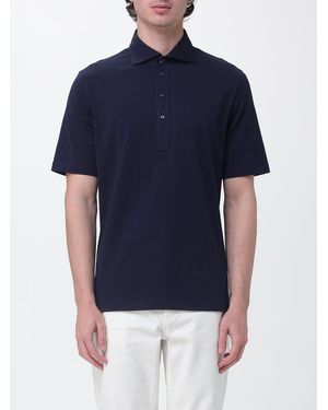 Brunello Cucinelli Cotton Jersey Polo Shirt - Blue