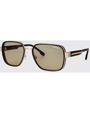 Carrera Aviator Sunglasses With Double Bridge And Gradient Lenses - Brown