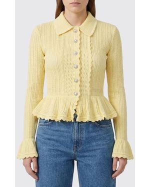 Self-Portrait Viscose Blend Cargidan - Blue