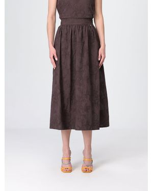 Liu Jo Sangallo Midi Skirt - Brown