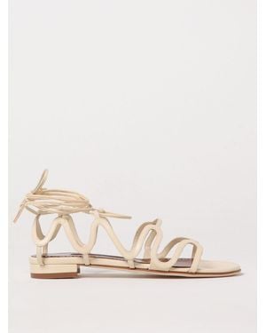 Manolo Blahnik Sandali Bassi Donna - Neutro
