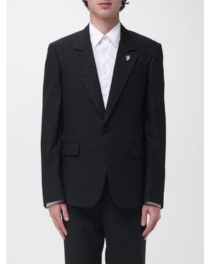 Gucci Einreihiger Blazer Aus Wollmischung - Blau