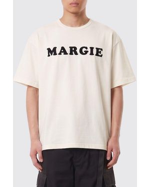 MM6 by Maison Margiela Cotton T-Shirt With Slogan - White