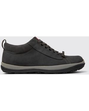 Camper Peu Pista Gm Nubuck Ankle Boots - Black