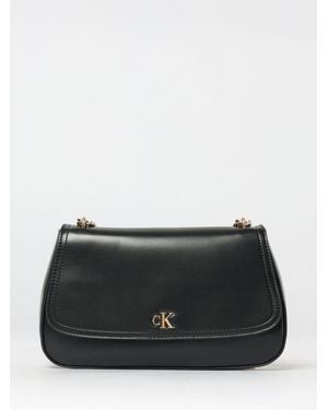 Calvin Klein Faux Leather Bag - Black
