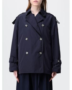 Peuterey Zweireihiger Polyester-Trenchcoat - Blau