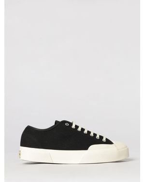 Superga 2432 Works Cotton Trainers With Rubber Toe Cap And Sole - White