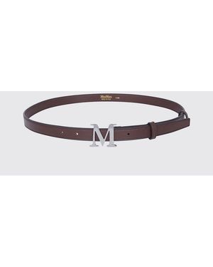 Max Mara Leather Belt - White