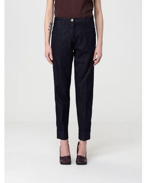 Mason's Stretch Cotton Straight Trousers - Blue