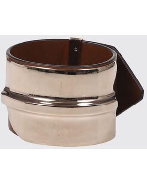 Max Mara Tavola Armband Von Aus Glattem Kalbsleder Mit Steckverschluss - Braun