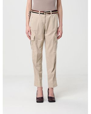 Mason's Stretch Cotton Cargo Pants - Natural