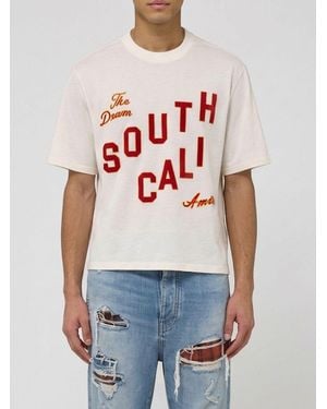 Amiri Vintage-Style Dropped-Shoulder T-Shirt With Slogan Print - Grey