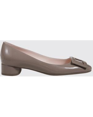 Roger Vivier U Look Patent Leather Ballerinas - Brown