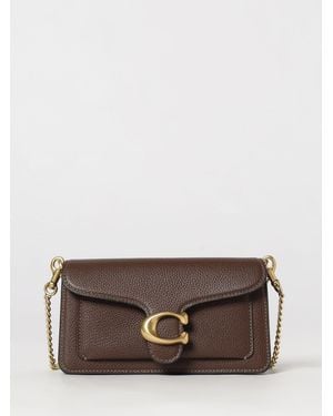 COACH Tabby Pebbled Leather Bag - Brown