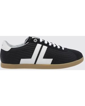 Lanvin Glen Quilted Monogram Nylon Sneakers With Leather Details - White