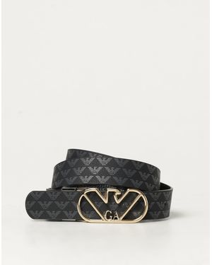 Emporio Armani Cintura Reversibile - Nero