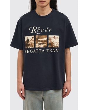 Rhude Usvi Regatta Tour T-Shirt - Blue